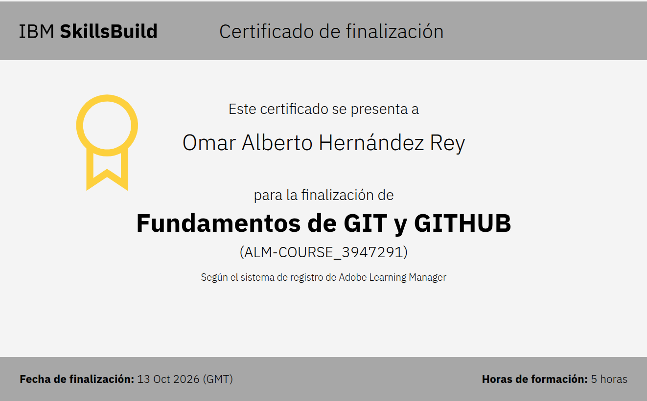 Completé: Fundamentos de Git y GitHub